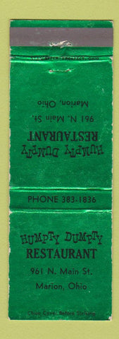 Matchbook Cover - Humpty Dumpty Restaurant Marion OH WEAR
