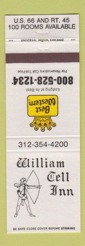 Matchbook Cover - William Tell Inn Best Western Route 66
