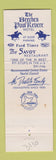 Matchbook Cover - Beeches Paul Revere Motel Rome NY