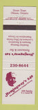Matchbook Cover - Hemingway's 240 Restaurant Ottawa ON