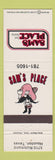 Matchbook Cover - Sam's Place Houston TX Yosemite Sam