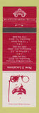 Matchbook Cover - Bullfeathers Alexandria VA Washington DC Teddy Roosevelt