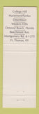 Matchbook Cover - Bacall's Cafe Cincinnati OH WEAR