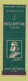 Matchbook Cover - Hotel William Penn Pittsburgh PA