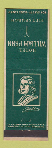 Matchbook Cover - Hotel William Penn Pittsburgh PA