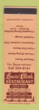 Matchbook Cover - Lewis & Clark Restaurant  East Alton IL