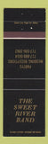 Matchbook Cover - Sweet River Band Music