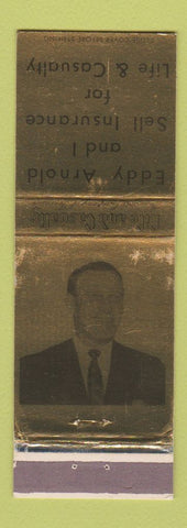 Matchbook Cover - Eddy Arnold Insurance WEAR