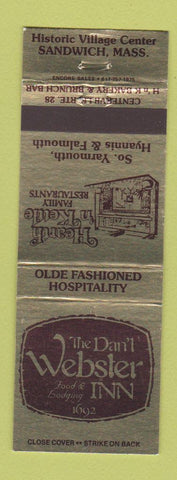 Matchbook Cover - Daniel Webster Inn Sandwich MA WEAR