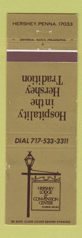 Matchbook Cover - Hershey Motor Lodge PA GOLD WEAR