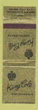 Matchbook Cover - King Cole Restaurants Indianapolis Dayton IN