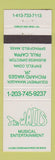 Matchbook Cover - The Wails Enfield CT Springfield MA music