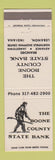 Matchbook Cover - Boone County State Bank Lebanon IN Daniel