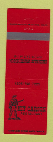 Matchbook Cover - Kit Carson Restaurant Chehalis WA