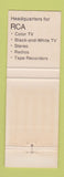 Matchbook Cover - RCA Graff's TV Cincinnati OH WEAR