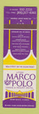 Matchbook Cover - Marco Polo Tennis Resort Motel Miami Beach FL