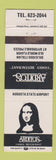 Matchbook Cover - Ardito's Restaurant Augusta ME Airport Mona Lisa WEAR