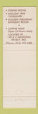 Matchbook Cover - Robin Hood Restaurant Pevely MO