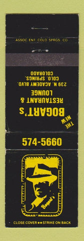 Matchbook Cover - Bogart's Restaurant Colorado Springs WEAR