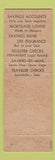 Matchbook Cover - Franklin Savings Bank Boston MA
