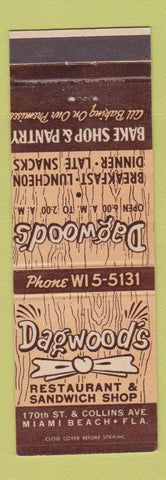 Matchbook Cover - Dagwood's Restaurant Miami Beach FL