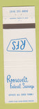 Matchbook Cover - Roosevelt Federal Savings St Louis MO