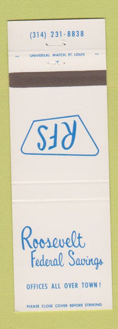 Matchbook Cover - Roosevelt Federal Savings St Louis MO