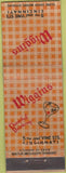 Matchbook Cover - Wiggins Cincinnati OH WORN