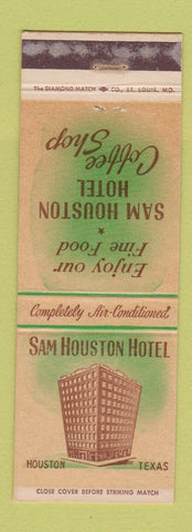 Matchbook Cover - Sam Houston Hotel Houston TX WEAR