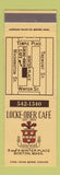 Matchbook Cover - Locke Ober Cafe Boston MA