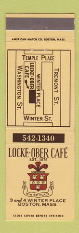 Matchbook Cover - Locke Ober Cafe Boston MA