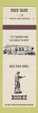 Matchbook Cover - Boone State Bank Belvidere IL Daniel