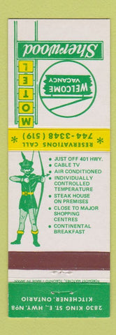 Matchbook Cover - Sherwood Motel Kitchener ON