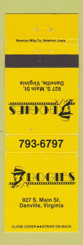 Matchbook Cover - Bogies Danville VA