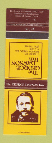 Matchbook Cover - George Dawson Inn Dawson Creek BC