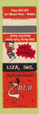 Matchbook Cover - Zulu Liza Polynesian Waikiki Hawaii