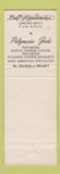Matchbook Cover - Zulu Liza Polynesian Waikiki Hawaii