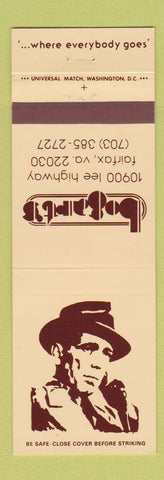 Matchbook Cover - Bogart's Restaurant Fairfax VA