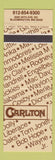 Matchbook Cover - Carlton Bloomington MN Bob Hope Charo Roy Clark Paul Anka