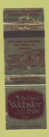Matchbook Cover - Daniel Webster Inn Sandwich MA WEAR