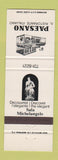 Matchbook Cover - Paesano Italian Restaurant Michelangelo Montreal QC