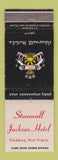 Matchbook Cover - Stonewall Jackson Hotel Clarksburg WV WEAR