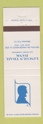 Matchbook Cover - Lincoln Trail Bank Fairview Heights IL