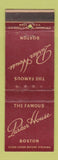 Matchbook Cover - Parker House Boston MA DD Bean WEAR