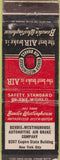 Matchbook Cover - Bendix Westinghouse Brake co New York City WORN