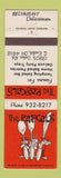 Matchbook Cover - The Rascals Restaurant South Euclid OH