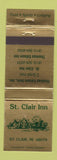 Matchbook Cover - St Clair Inn MI