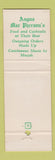 Matchbook Cover - Angus MacPherson's Restaurant New York City