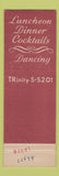 Matchbook Cover - Vaughn Monroe's Meadows Framingham MA feature