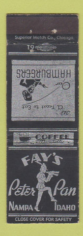 Matchbook Cover - Fay's Pter Pan Restaurant Nampa ID WEAR